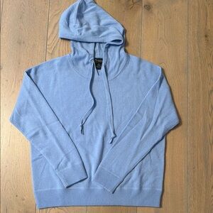 NWOT: Bloomingdales cashmere Hooded Knit Pullover
